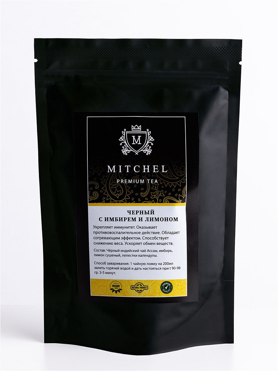 Митчел Чай черный "С имбирем и лимоном"